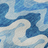 Piper Looms Mayfield Waves AMF750 Sky Machine Washable Area Rug Swatch Image