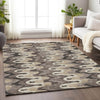 Piper Looms Mayfield Waves AMF750 Taupe Machine Washable Area Rug Lifestyle Image Feature