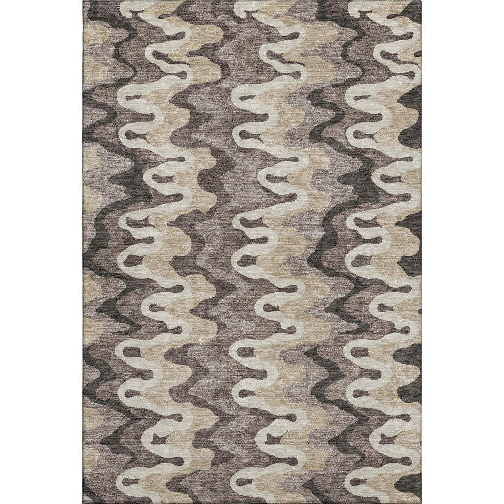 Piper Looms Mayfield Waves AMF750 Taupe Machine Washable Area Rug main image