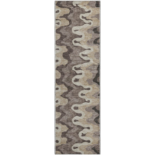 Piper Looms Mayfield Waves AMF750 Taupe Machine Washable Area Rug Runner Main Image