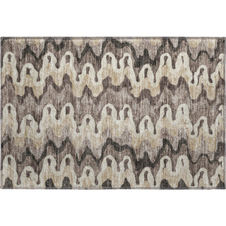 Piper Looms Mayfield Waves AMF750 Taupe Machine Washable Area Rug Scatter Main Image