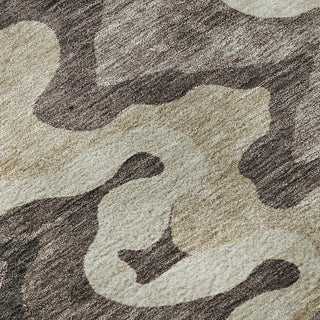 Piper Looms Mayfield Waves AMF750 Taupe Machine Washable Area Rug Swatch Image