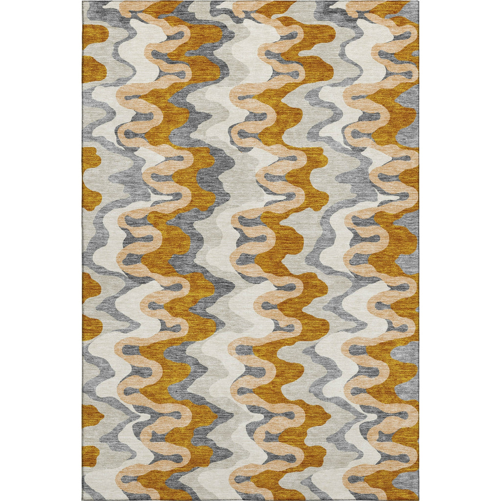 Piper Looms Mayfield Waves AMF750 Terracotta Machine Washable Area Rug main image