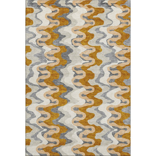 Piper Looms Mayfield Waves AMF750 Terracotta Machine Washable Area Rug main image