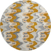 Piper Looms Mayfield Waves AMF750 Terracotta Machine Washable Area Rug Round Main Image