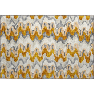 Piper Looms Mayfield Waves AMF750 Terracotta Machine Washable Area Rug Scatter Main Image