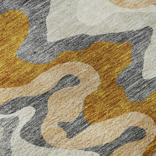 Piper Looms Mayfield Waves AMF750 Terracotta Machine Washable Area Rug Swatch Image