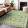 Piper Looms Mayfield Floral AMF751 Aloe Machine Washable Area Rug Lifestyle Image Feature