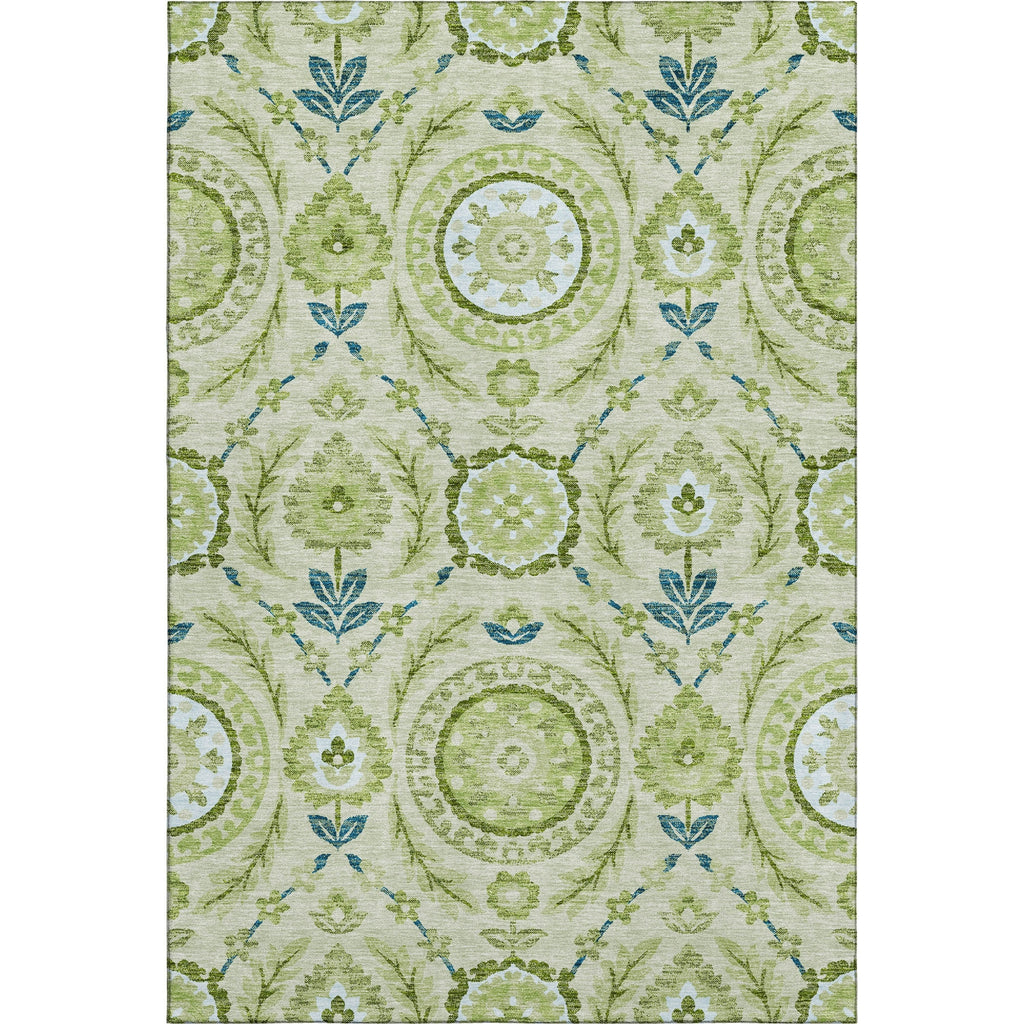 Piper Looms Mayfield Floral AMF751 Aloe Machine Washable Area Rug main image