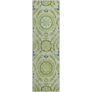 Piper Looms Mayfield Floral AMF751 Aloe Machine Washable Area Rug Runner Main Image