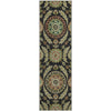 Piper Looms Mayfield Floral AMF751 Black Machine Washable Area Rug Runner Main Image