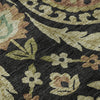 Piper Looms Mayfield Floral AMF751 Black Machine Washable Area Rug Swatch Image