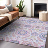 Piper Looms Mayfield Floral AMF751 Blush Machine Washable Area Rug Lifestyle Image Feature