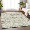 Piper Looms Mayfield Floral AMF751 Ivory Machine Washable Area Rug Lifestyle Image Feature