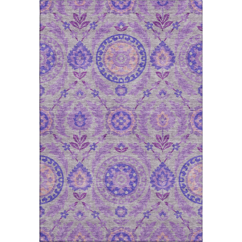 Piper Looms Mayfield Floral AMF751 Lavender Machine Washable Area Rug main image