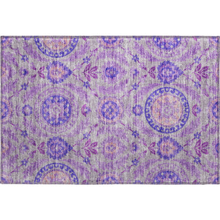 Piper Looms Mayfield Floral AMF751 Lavender Machine Washable Area Rug Scatter Main Image