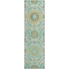 Piper Looms Mayfield Floral AMF751 Mint Machine Washable Area Rug Runner Main Image