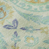 Piper Looms Mayfield Floral AMF751 Mint Machine Washable Area Rug Swatch Image