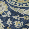 Piper Looms Mayfield Floral AMF751 Navy Machine Washable Area Rug Swatch Image