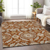 Piper Looms Mayfield Floral AMF751 Paprika Machine Washable Area Rug Lifestyle Image Feature