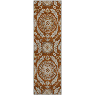 Piper Looms Mayfield Floral AMF751 Paprika Machine Washable Area Rug Runner Main Image