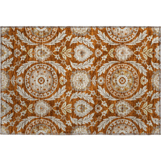 Piper Looms Mayfield Floral AMF751 Paprika Machine Washable Area Rug Scatter Main Image