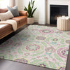 Piper Looms Mayfield Floral AMF751 Pink Machine Washable Area Rug Lifestyle Image Feature