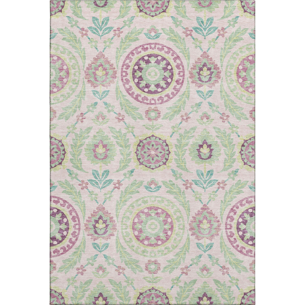 Piper Looms Mayfield Floral AMF751 Pink Machine Washable Area Rug main image