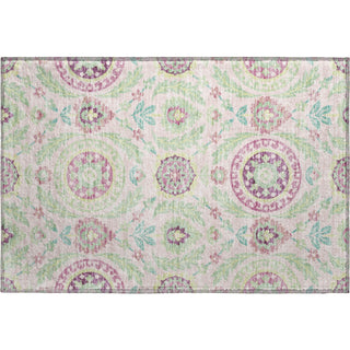 Piper Looms Mayfield Floral AMF751 Pink Machine Washable Area Rug Scatter Main Image