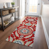 Piper Looms Mayfield Floral AMF751 Red Machine Washable Area Rug Runner Lifestyle Image Feature