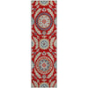 Piper Looms Mayfield Floral AMF751 Red Machine Washable Area Rug Runner Main Image