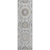Piper Looms Mayfield Floral AMF751 Silver Machine Washable Area Rug Runner Main Image