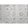 Piper Looms Mayfield Floral AMF751 Silver Machine Washable Area Rug Scatter Main Image
