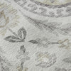 Piper Looms Mayfield Floral AMF751 Silver Machine Washable Area Rug Swatch Image