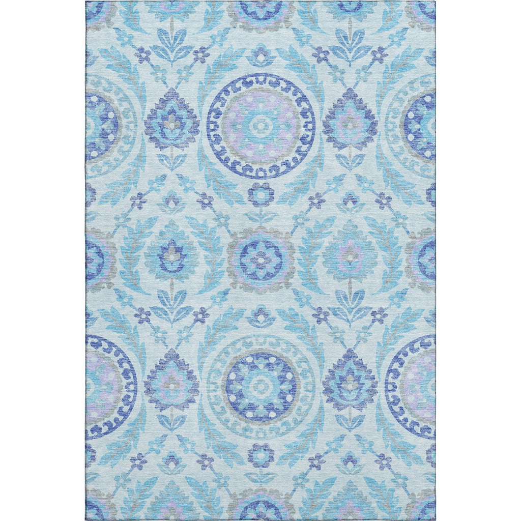 Piper Looms Mayfield Floral AMF751 Sky Machine Washable Area Rug main image