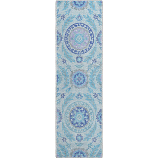 Piper Looms Mayfield Floral AMF751 Sky Machine Washable Area Rug Runner Main Image