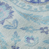 Piper Looms Mayfield Floral AMF751 Sky Machine Washable Area Rug Swatch Image