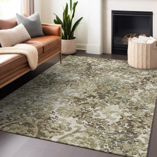 Piper Looms Mayfield Floral AMF752 Beige Machine Washable Area Rug Lifestyle Image Feature
