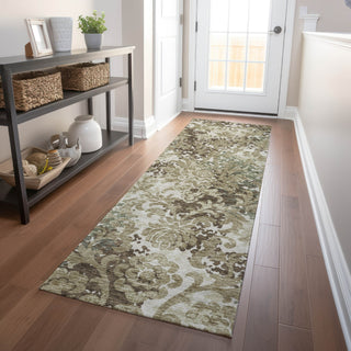 Piper Looms Mayfield Floral AMF752 Beige Machine Washable Area Rug Runner Lifestyle Image Feature