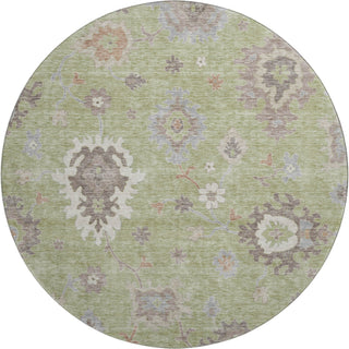 Piper Looms Mayfield Oushak AMF753 Aloe Machine Washable Area Rug Round Main Image