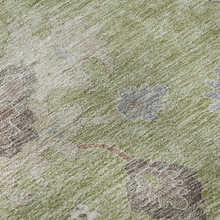 Piper Looms Mayfield Oushak AMF753 Aloe Machine Washable Area Rug Swatch Image