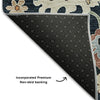Piper Looms Mayfield Oushak AMF753 Black Machine Washable Area Rug Backing Image