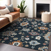 Piper Looms Mayfield Oushak AMF753 Black Machine Washable Area Rug Lifestyle Image Feature