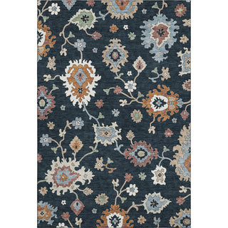 Piper Looms Mayfield Oushak AMF753 Black Machine Washable Area Rug main image