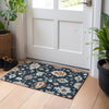 Piper Looms Mayfield Oushak AMF753 Black Machine Washable Area Rug Scatter Lifestyle Image Feature