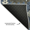 Piper Looms Mayfield Oushak AMF753 Blue Machine Washable Area Rug Backing Image