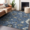 Piper Looms Mayfield Oushak AMF753 Blue Machine Washable Area Rug Lifestyle Image Feature