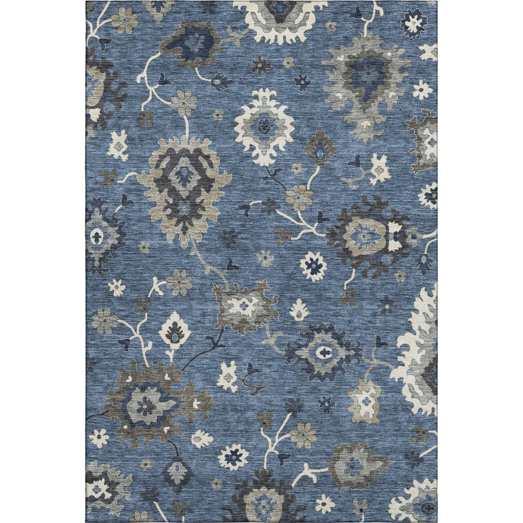 Piper Looms Mayfield Oushak AMF753 Blue Machine Washable Area Rug main image