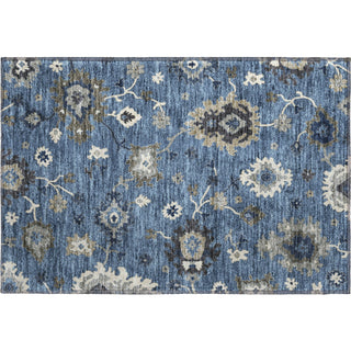 Piper Looms Mayfield Oushak AMF753 Blue Machine Washable Area Rug Scatter Main Image