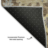 Piper Looms Mayfield Oushak AMF753 Chocolate Machine Washable Area Rug Backing Image